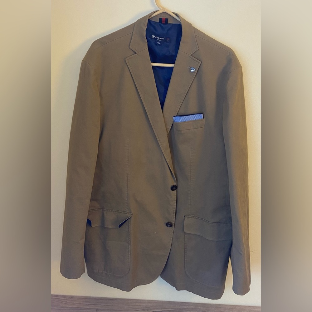 Cremieux Classics 2 button brown blazer sport coat